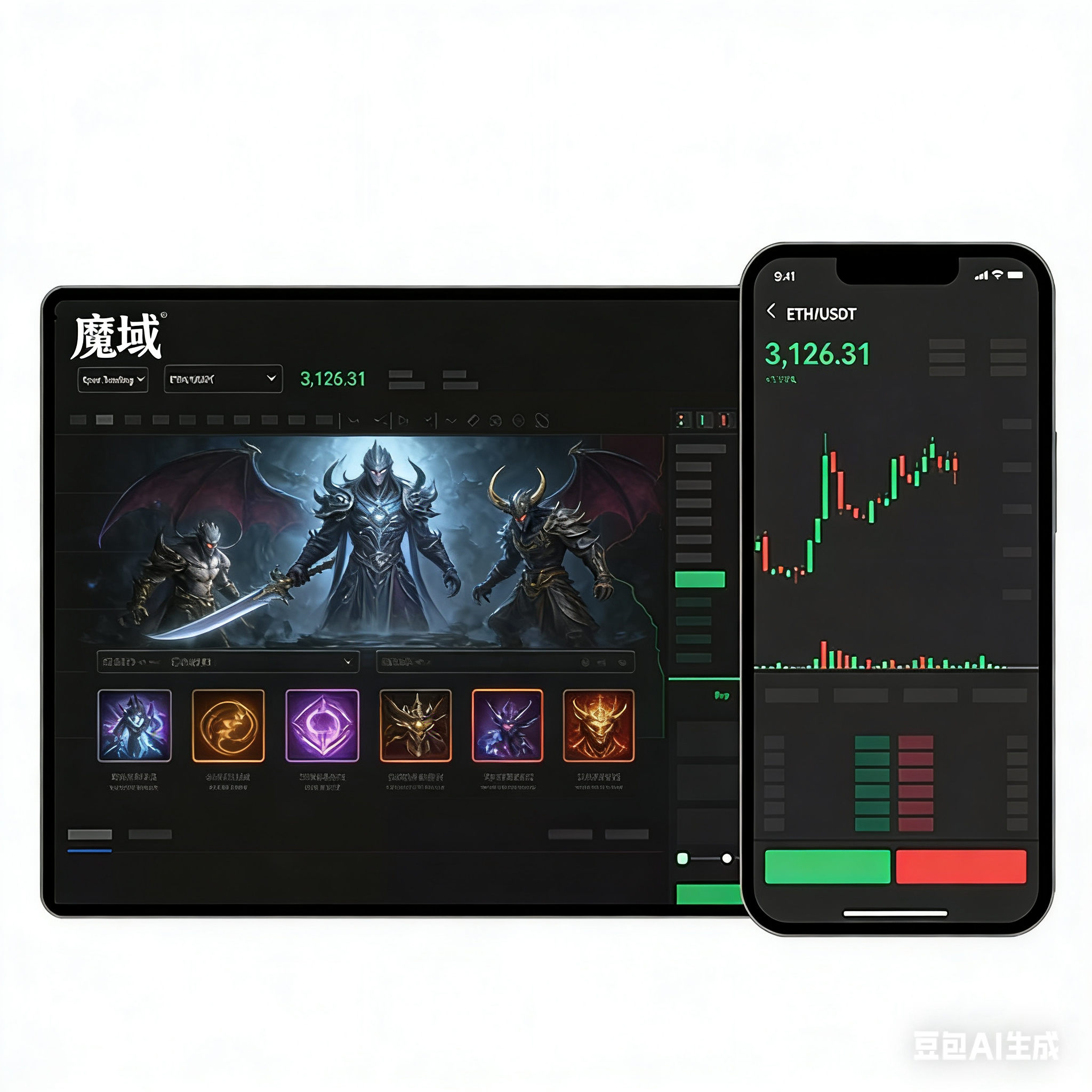 魔域SF挂机技能设置示意图